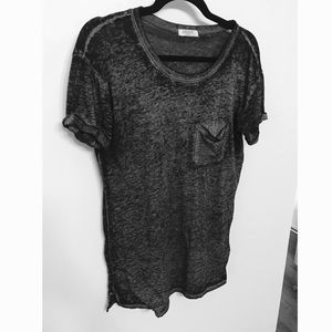 Dark Grey Pocketed T-shirt